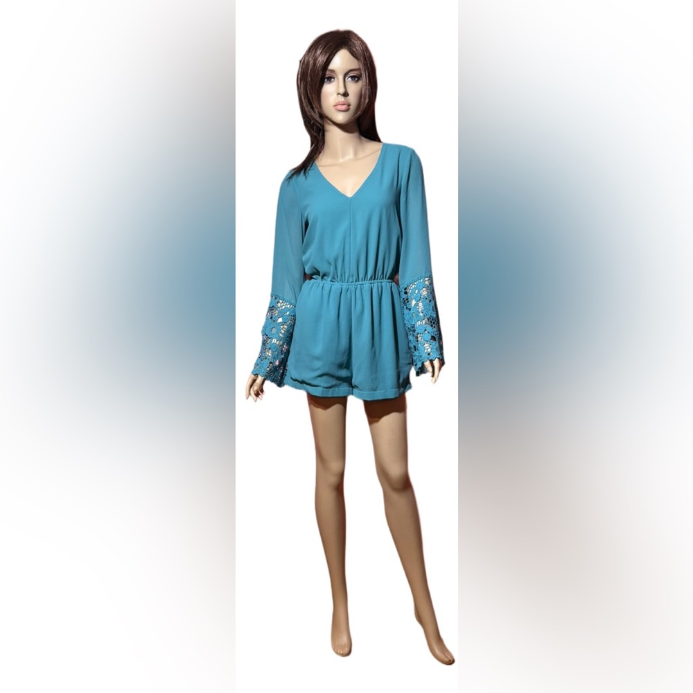 Miss Chievous Turquoise Romper